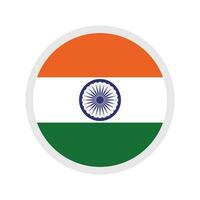 Indien flagga ikon vektor illustration