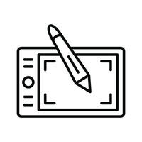 prüfen diese schön Symbol von Grafik Tablette im modisch Design Stil, Zeichnung Tablette vektor