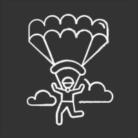 Paragliding Kreidesymbol vektor