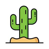 Kaktus Vektor Design, schön entworfen Symbol von Dessert