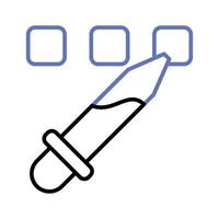 anpassbar Symbol von Pipette im modern Stil, Farbe Picker Vektor, Färbung Werkzeug vektor