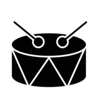 Trommel mit Trommelstöcke Vektor Design, Schlagzeug Instrument, Symbol von Trommel, Trommelschlag