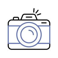 Digital Kamera Symbol im eben Stil, Fotografie Ausrüstung, Foto Kamera Vektor