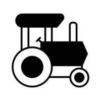ett Fantastisk ikon av traktor leksak i trendig design stil, redo för premie använda sig av vektor