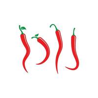 glühende natürliche Chili-Symbol-Vektor-Illustration vektor