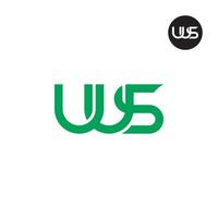 Brief uus Monogramm Logo Design vektor