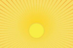 solens strålar retro vintage stil på gul bakgrund, sunburst mönster bakgrund. strålar. sommar banner vektor illustration