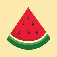 vattenmelon palestina symbol för fredlig Land . grön, vit, röd, svart. färsk vattenmelon frukt vektor