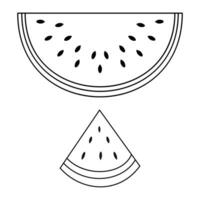 vattenmelon palestina symbol för fredlig Land . grön, vit, röd, svart. färsk vattenmelon frukt vektor