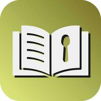 Koch Buch Vektor Glyphe Gradient Hintergrund Symbol zum persönlich und kommerziell verwenden.