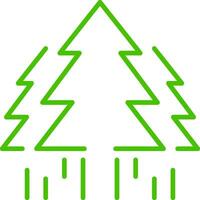 Wald Baum Linie Symbol Symbol Illustration vektor