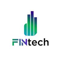 modern Logo Konzept zum Fintech und Digital Finanzen Industrie vektor