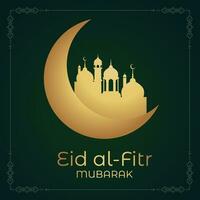 Ramadhan und eid Mubarak Hintergrund, Mond Sterne dekorativ Elemente vektor