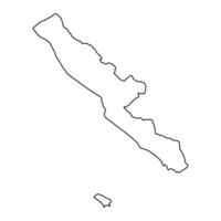 bengkulu provins Karta, administrativ division av Indonesien. vektor illustration.