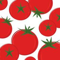 tomat på vit bakgrund. vektor illustration av färsk tomat.