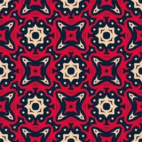 drei Farben Muster Ornament Hintergrund. ethnische nahtlose druckfertig vektor