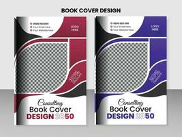 Vektor Buch und Broschüre Startseite Design drucken bereit Vorlage.