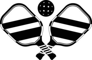 pickleball paddlar tecken symbol ikon vektor illustration.