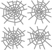 Spinne Netz Färbung Seiten vektor