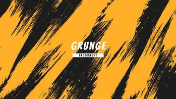 minimal abstrakt gul svart grunge texturer bakgrundsdesign vektor