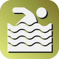 simning vektor glyf lutning bakgrund ikon för personlig och kommersiell använda sig av.