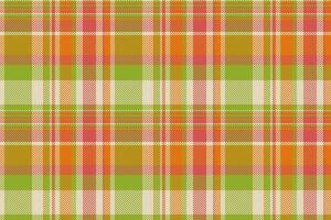 prüfen Tartan Textur von Muster nahtlos Hintergrund mit ein Plaid Stoff Vektor Textil.