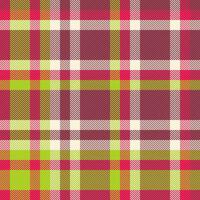 elementärt textur mönster bakgrund, identitet tyg textil- pläd. korsa vektor tartan sömlös kolla upp i röd och kalk färger.