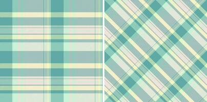 Muster prüfen Textur von Vektor Plaid Stoff mit ein Hintergrund Textil- nahtlos Schottenstoff. einstellen im Natur Farben zum modisch Mode wesentliche.