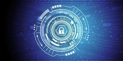 Informationen zur Cybersicherheit und Hintergrund zum Netzwerkschutz. vektor