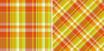 bakgrund kolla upp tyg av sömlös textil- textur med en vektor tartan pläd mönster. uppsättning i jul färger. texturerad vägg måla.