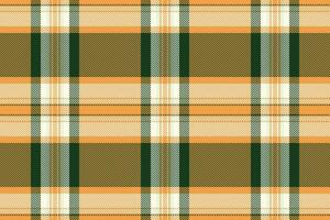 handgemacht Hintergrund Stoff überprüfen, regulär Tartan Textil- Plaid. Prüfer nahtlos Textur Vektor Muster im Orange und dunkel Farben.