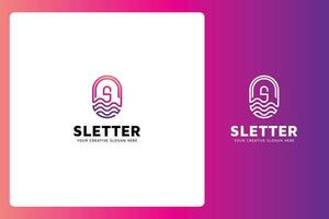 s Brief Logo Design Vorlage vektor