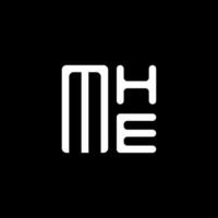 mhe brev logotyp vektor design, mhe enkel och modern logotyp. mhe lyxig alfabet design