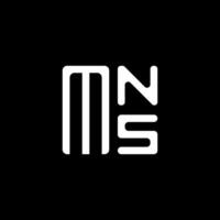 mns brev logotyp vektor design, mns enkel och modern logotyp. mns lyxig alfabet design