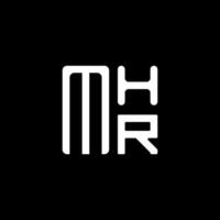 mhr Brief Logo Vektor Design, mhr einfach und modern Logo. mhr luxuriös Alphabet Design