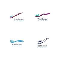 tandborste ikon trendig siluett modern stil design. vektor