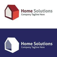 Vektor Logo zum echt Nachlass Zuhause Lösungen Das ist ein Zuhause Lösung.