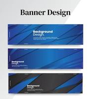 uppsättning abstrakta bannerdesign webbmallar, horisontell sidhuvudbanner. modern abstrakt omslagshuvudbakgrund för webbdesign, sociala medier täcker reklambanner, flygblad, inbjudningskort vektor