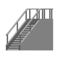 eben Illustration von Treppe auf isoliert Hintergrund vektor