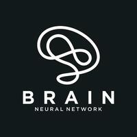 abstrakt kreativ bunt Gehirn Unendlichkeit Logo Design Vektor Vorlage