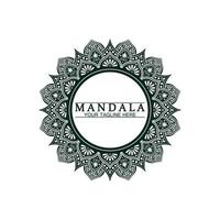 cirkel mönster kronblad blomma mandala vektor logotyp mall illustration. färgglad mall för andlig reträtt eller yogastudio, prydnadsvisitkort, vintage lyx, prydnadsdekoration