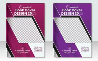 marknadsföring bok omslag layout mall broschyr design vektor