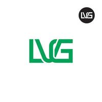 Brief lvg Monogramm Logo Design vektor