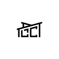 lc Initiale Brief im echt Nachlass Logo Konzept vektor