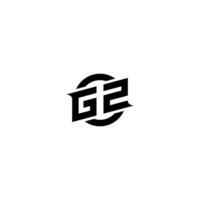 gz Prämie Esport Logo Design Initialen Vektor