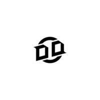 dd premie esport logotyp design initialer vektor