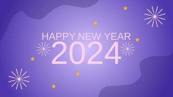glücklich Neu Jahr 2024 Hintergrund. Neu Jahr Vektor Hintergrund zum Fall, Festival, Karte oder Dekoration. Hintergrund zum Neu Jahr Feier im Dezember