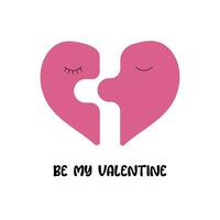 Valentinstag Tag, Valentinstag Tag Karte, Liebe und Beziehungen, Herz vektor
