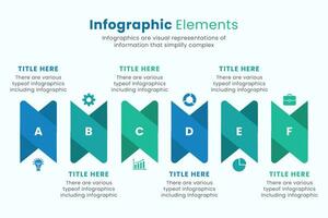 einstellen von Vektor Infografik Design Vorlagen zum Präsentationen.