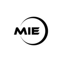 mie brev logotyp design, inspiration för en unik identitet. modern elegans och kreativ design. vattenmärke din Framgång med de slående detta logotyp. vektor